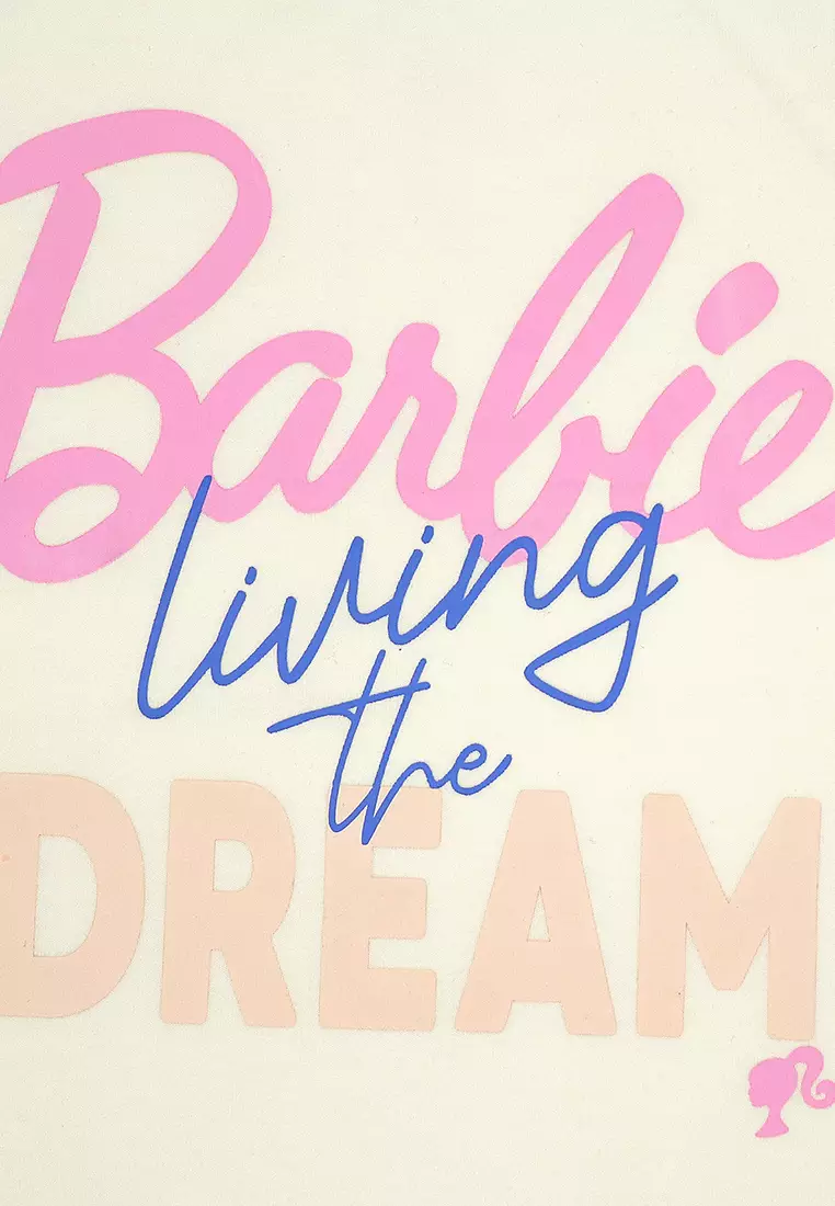 Girls Licensed Graphic Ringer T-Shirt "Living The Dream"