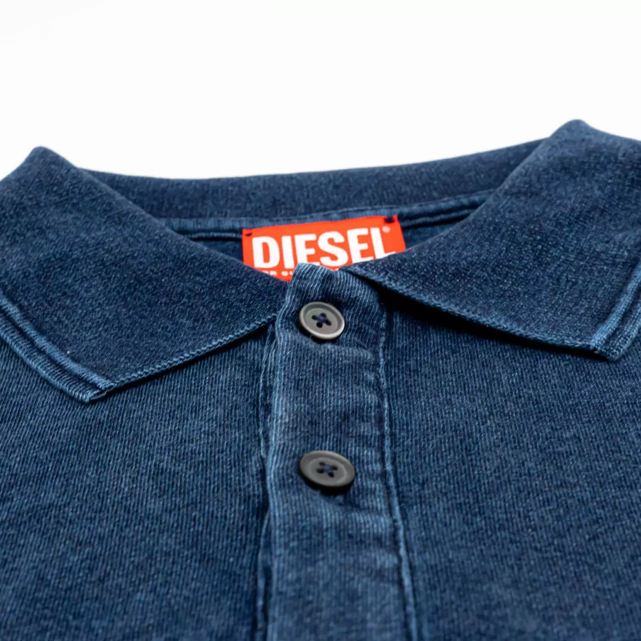 T-Swind New Slim Fit Oval D logo Contrasting Cover Stitching Polo Blue