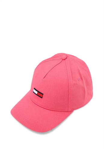 Tommy Hilfiger pink Flag Baseball Cap - Tommy Jeans 8DB9AAC15978E4GS_1