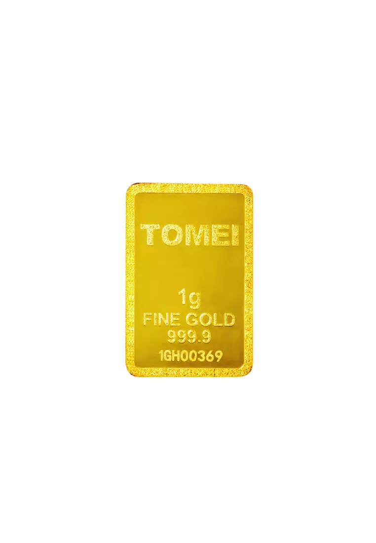 TOMEI Hornbill Gold Bar 1G Yellow Card | Fine Gold 9999