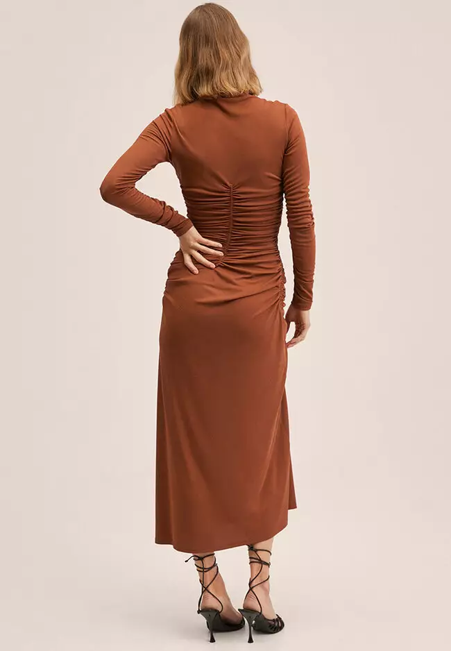 Buy Mango CutOut Ruched Dress 2023 Online ZALORA Philippines
