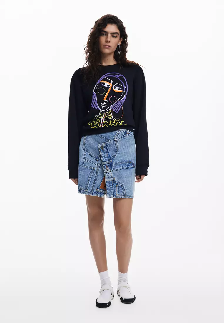 Women's printed sweatshirt