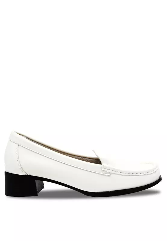 Block Heel Loafers