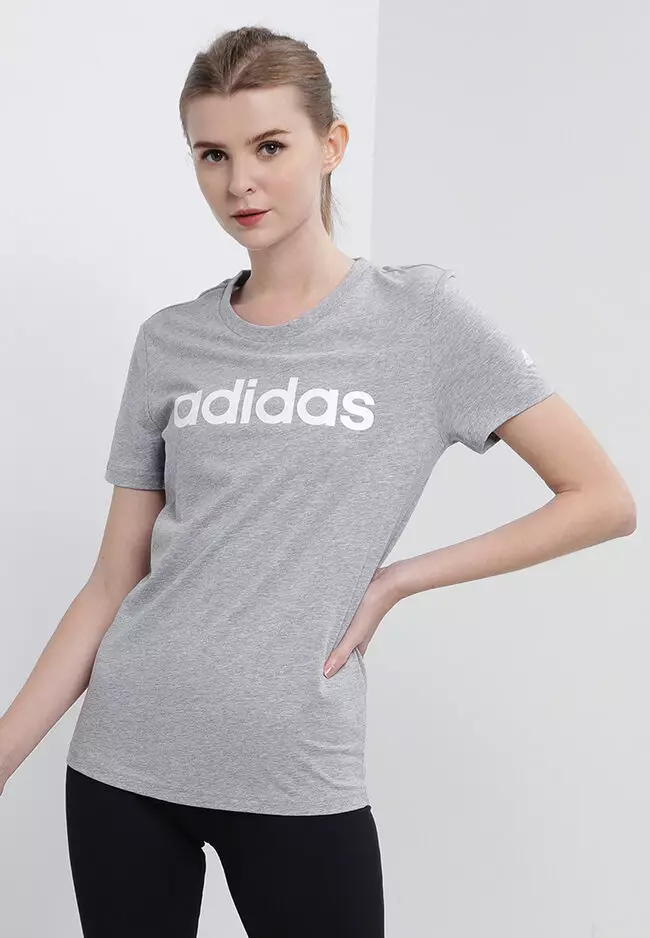 Adidas logo hot sale shirt women's