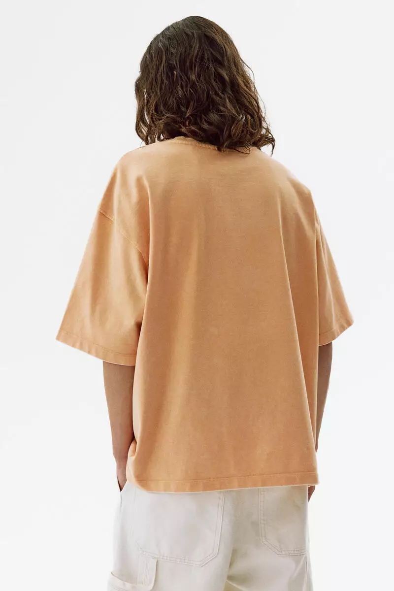Oversized Fit Printed cotton T-shirt
