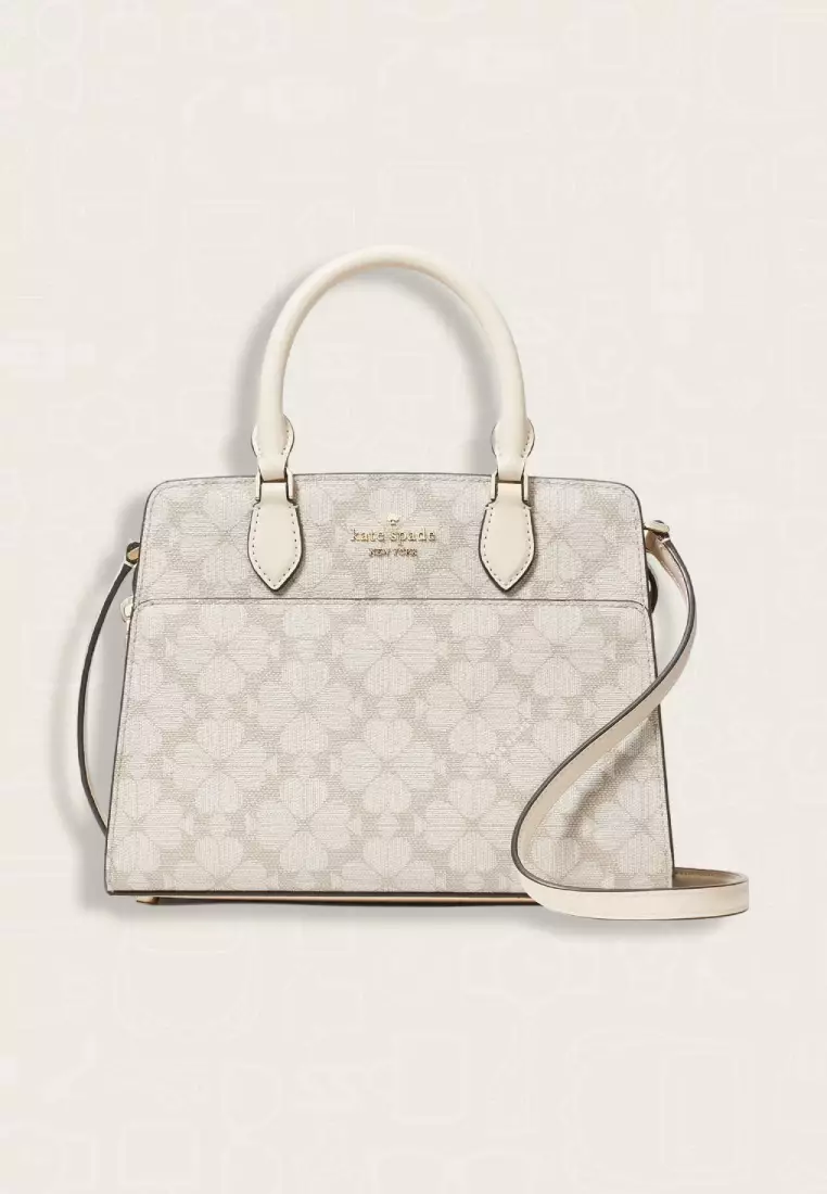 Kate Spade Signature Spade Flower Small Satchel Dark Beige Multi