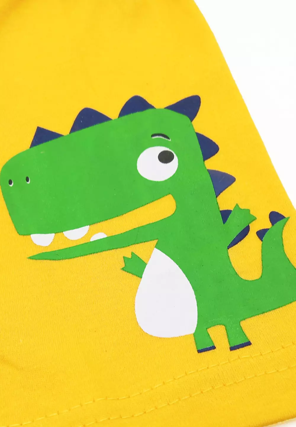 Wakakids Setelan Bayi Laki Laki Baju Singlet Anak Usia 12 Bulan Hingga 18 Bulan Set Celana Kaos Motif Dino 2955 Kuning