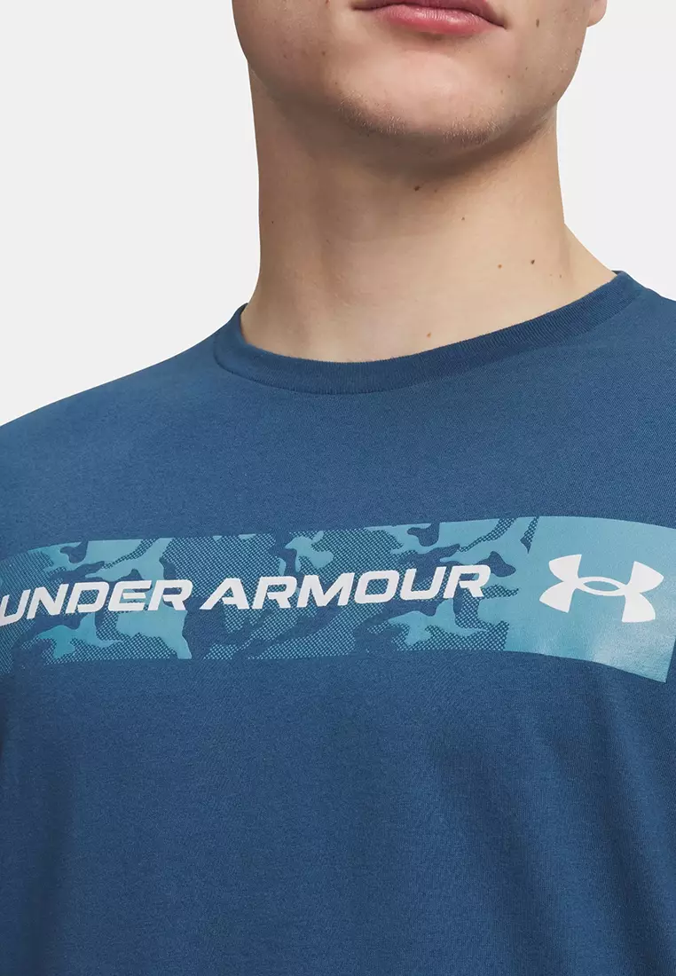 Camo Chest Stripe Short Sleeves T-Shirt