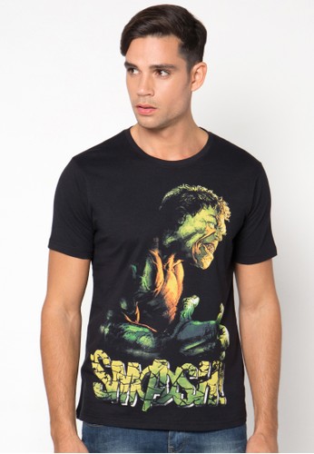 Avenger Ultron Hulk Smash Print T-Shirt