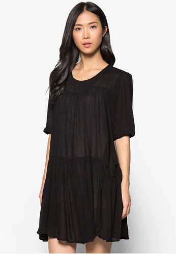 Mango Flared Skirt Dress Women Dresses Blue 189580