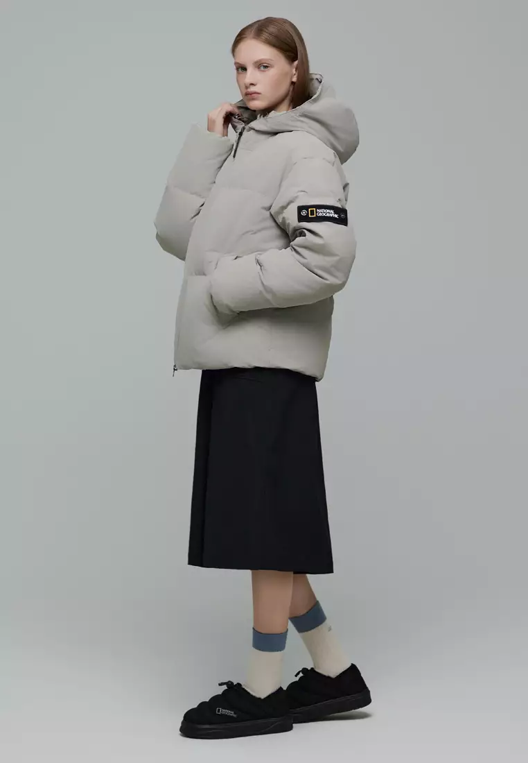 男女同款HERON連帽羽絨外套