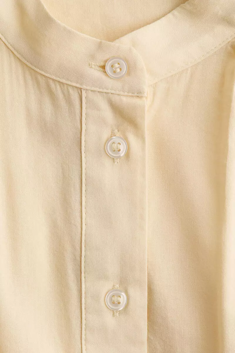 Cotton-blend blouse