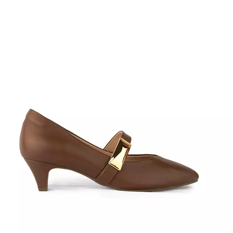 Sepatu Casual Formal Wanita Gino Mariani Alula Light Brown