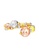 TOMEI TOMEI Lusso Italia Baubles Glam Collection Tri-Tone Ring, Yellow Gold 916 F42A6AC83BAF4BGS_2