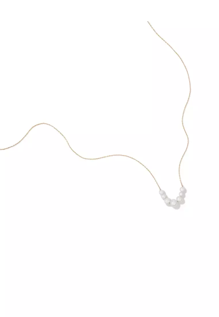 Cultured Freshwater Pearl Necklace in 10kt Yellow Gold