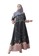 Hijab Wanita Cantik.com black Dress Printing Exclusive Cilla Dress - Gamis Pakaian Muslim Varian Black 84A96AA15C6A17GS_2