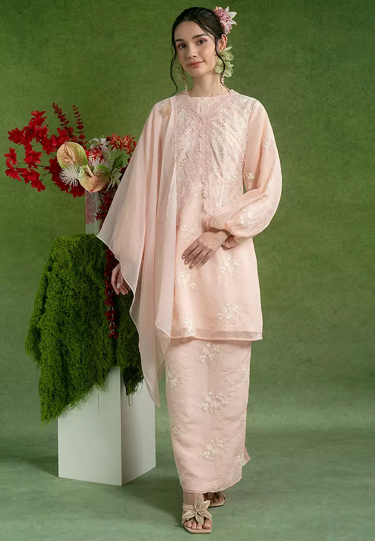 Valeria Kurung Labuh with Shawl Set