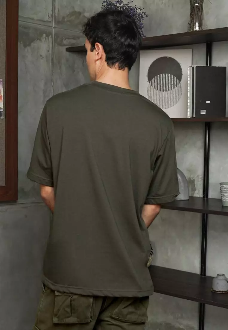 MATSUDA Kaos Oversize 20s Polos Pocket T shirt Okazaki