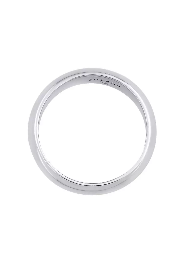 EXCLUSIVE Cincin Perhiasan Perak 925 Pria Band Basic Timeless
