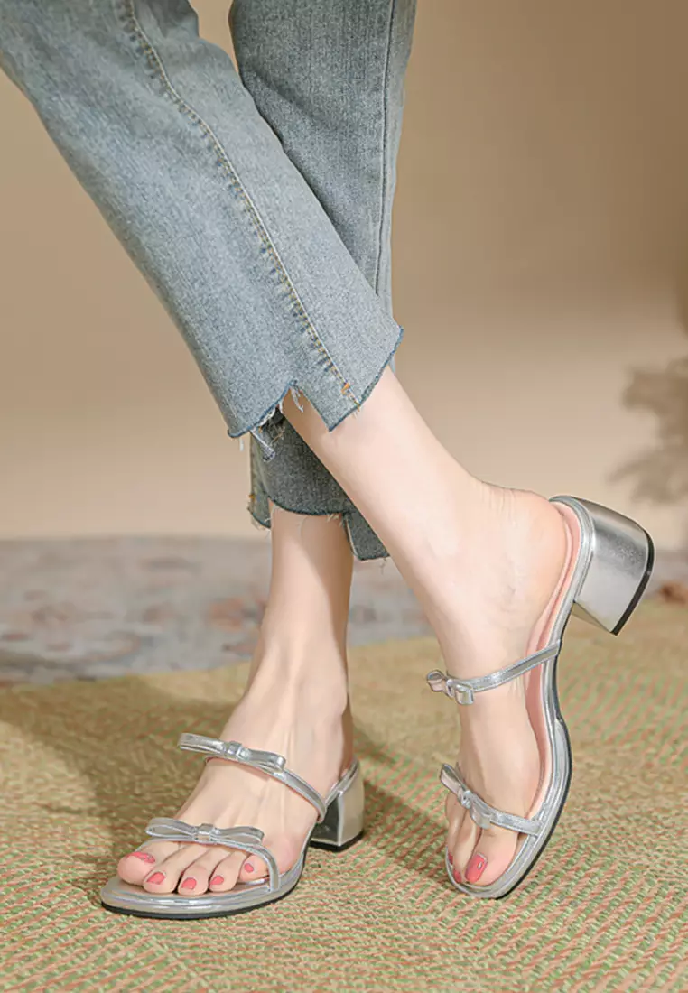5CM Double Bowknot Strap Open Toe Sandals TE222-5