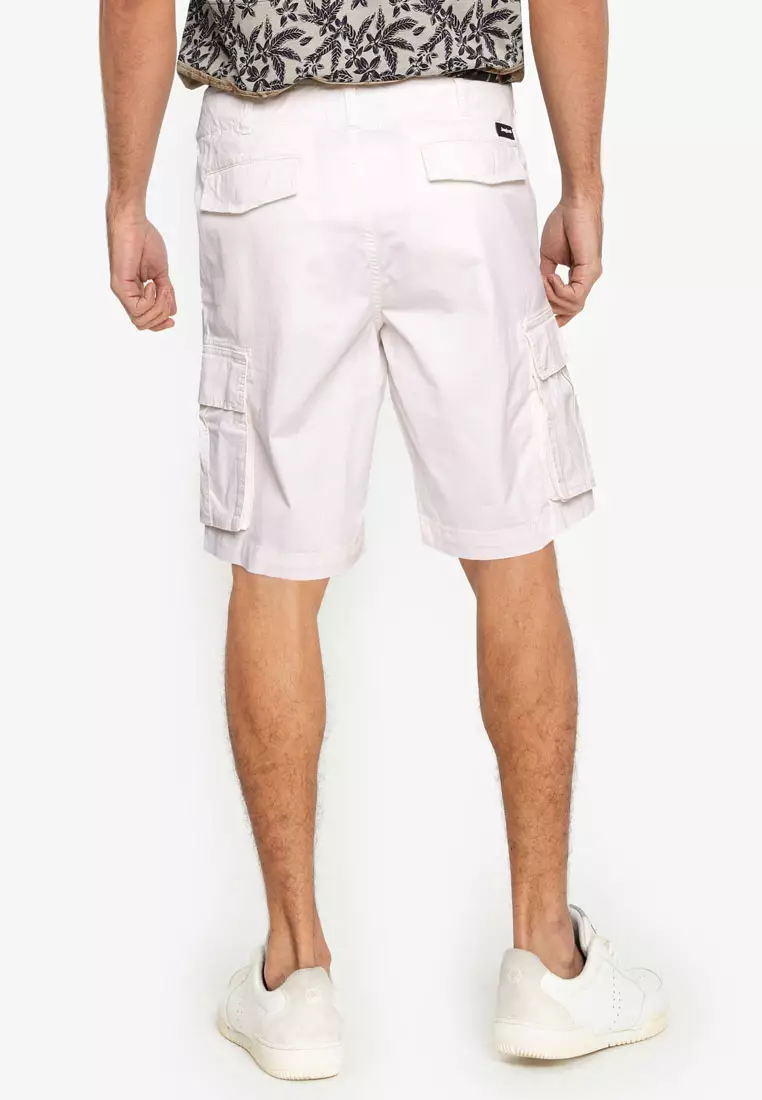 White shop bermuda shorts