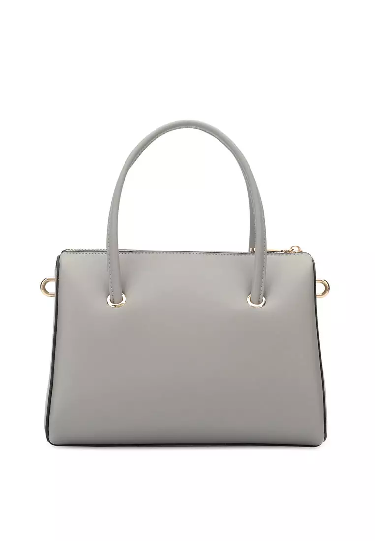 Women's Top Handle Bag / Sling Bag / Crossbody Bag (Tas Selempang Wanita / Tas Tangan Wanita) - Abu-Abu