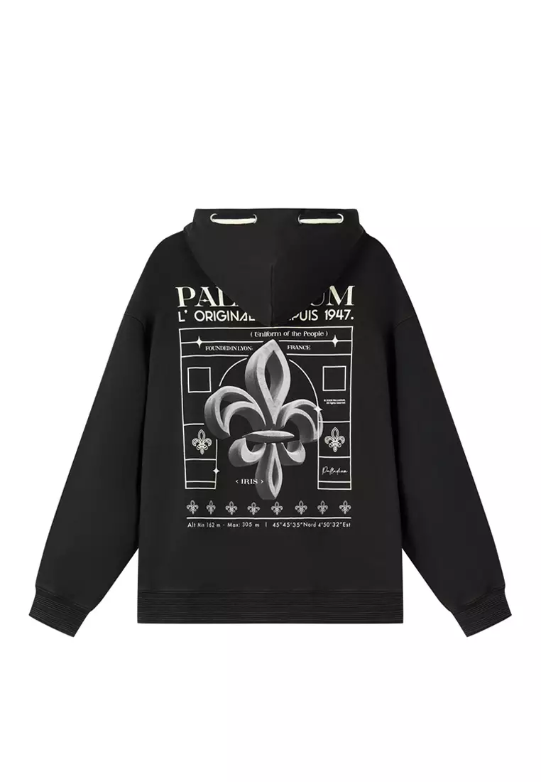 男裝 PALLADIUM LOGO 寬鬆連帽衛衣
