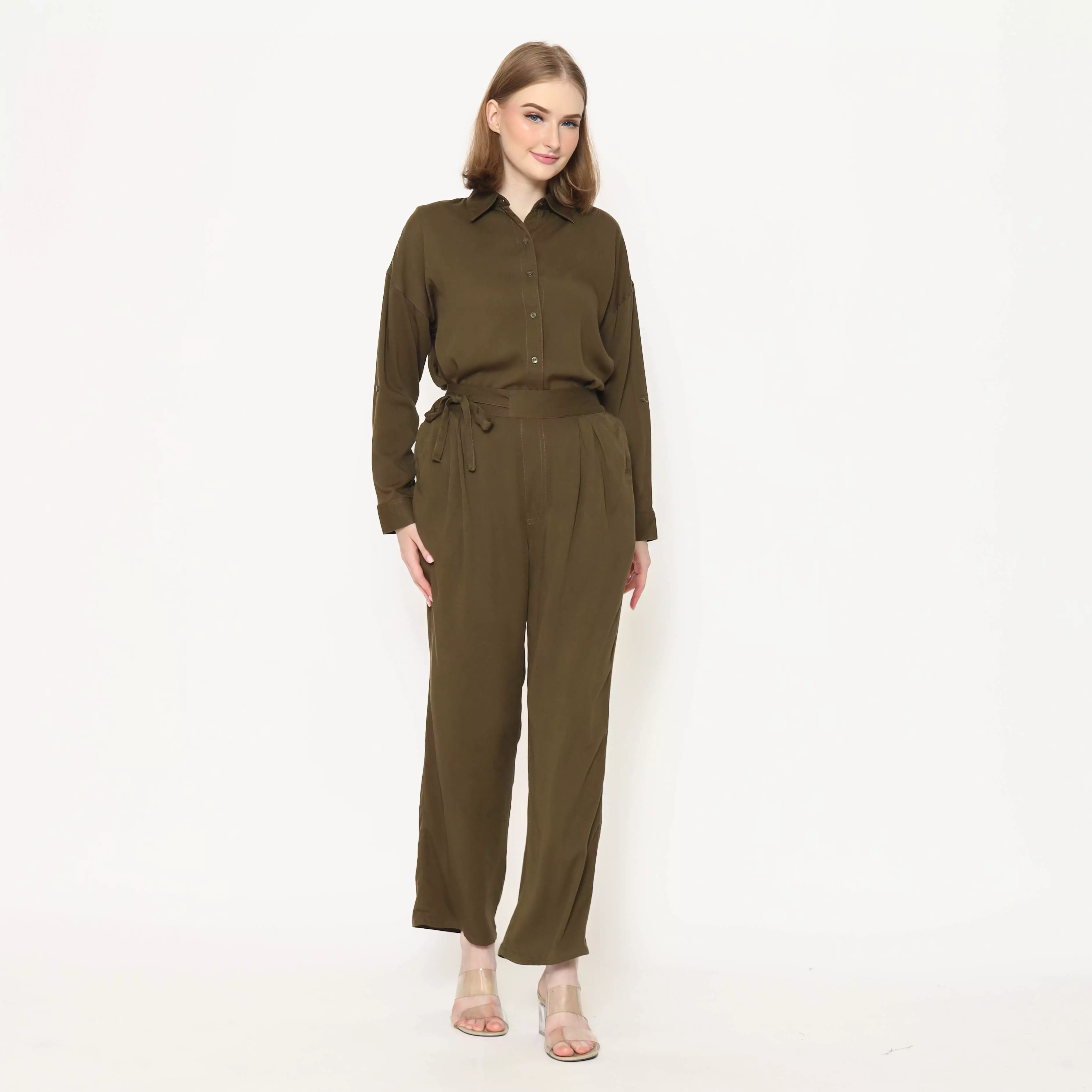 Jual RODEO Finley Pants Olive Original 2026 | ZALORA Indonesia