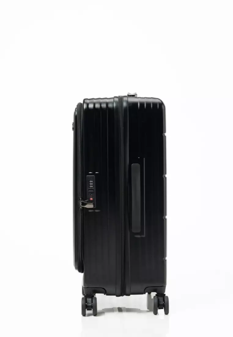 Alpha 24" Medium Hard Case Luggage Black