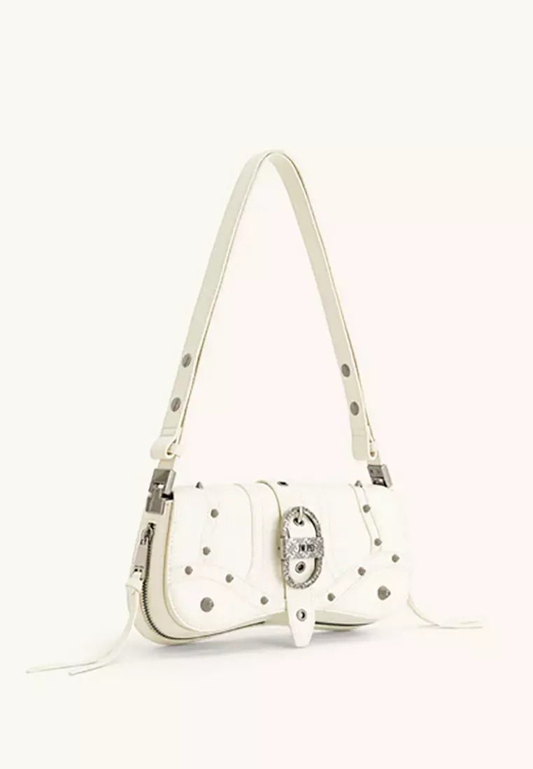 Joy Shoulder Bag - White Crushed