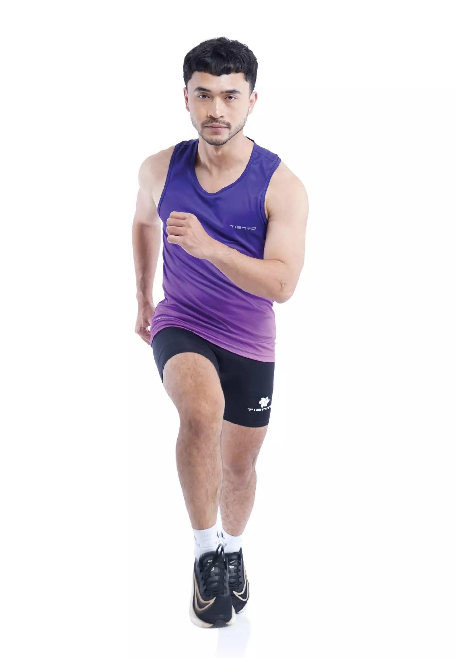 Tiento Jersey Running Baju Olahraga Lari Pria Singlet Lekbong Kaos Dryfit Xceleration Men