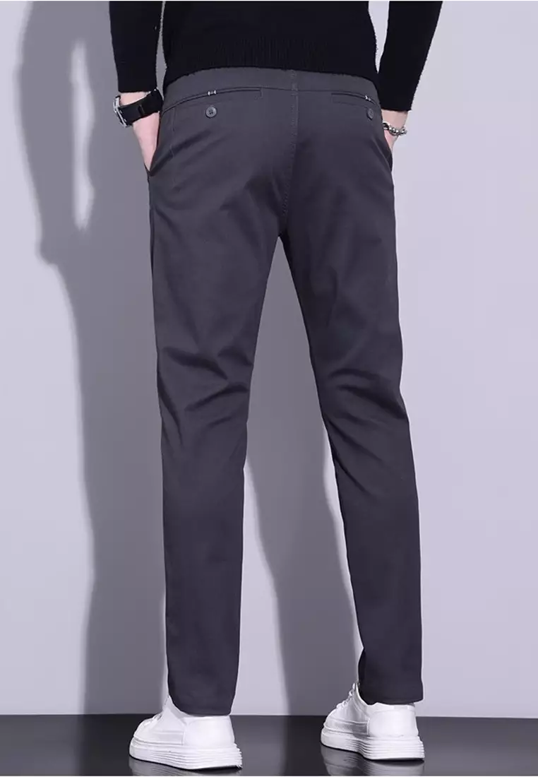 型男直腳斜布褲