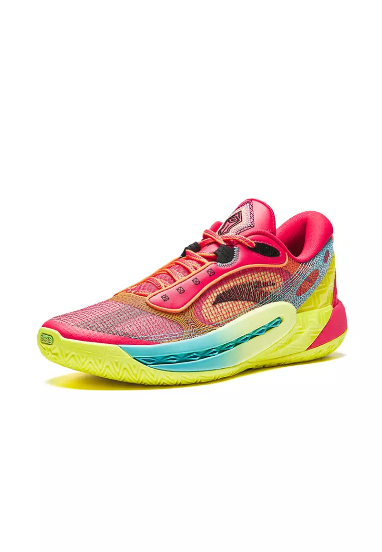 ANTA Men SHOCK WAVE 6 Basketball Shoes -Red/Yellow/Blue