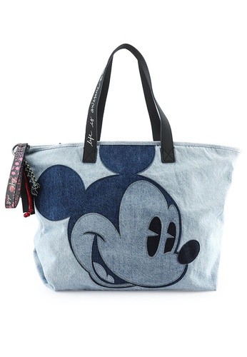 Desigual blue Mickey Denim Shopping Bag 213CFAC621CA1FGS_1