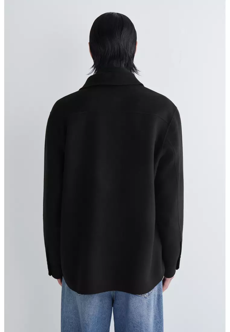 DOUBLE-FACED WOOL OVERSHIRT