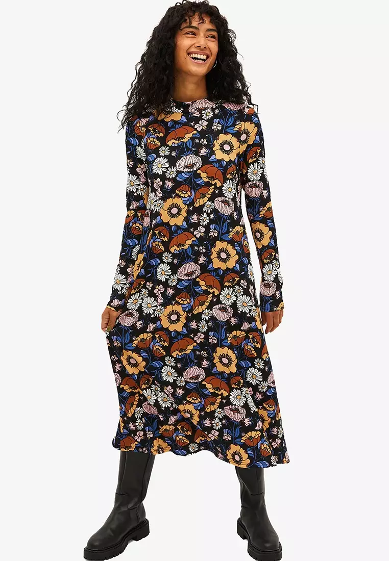 Monki midi clearance dress