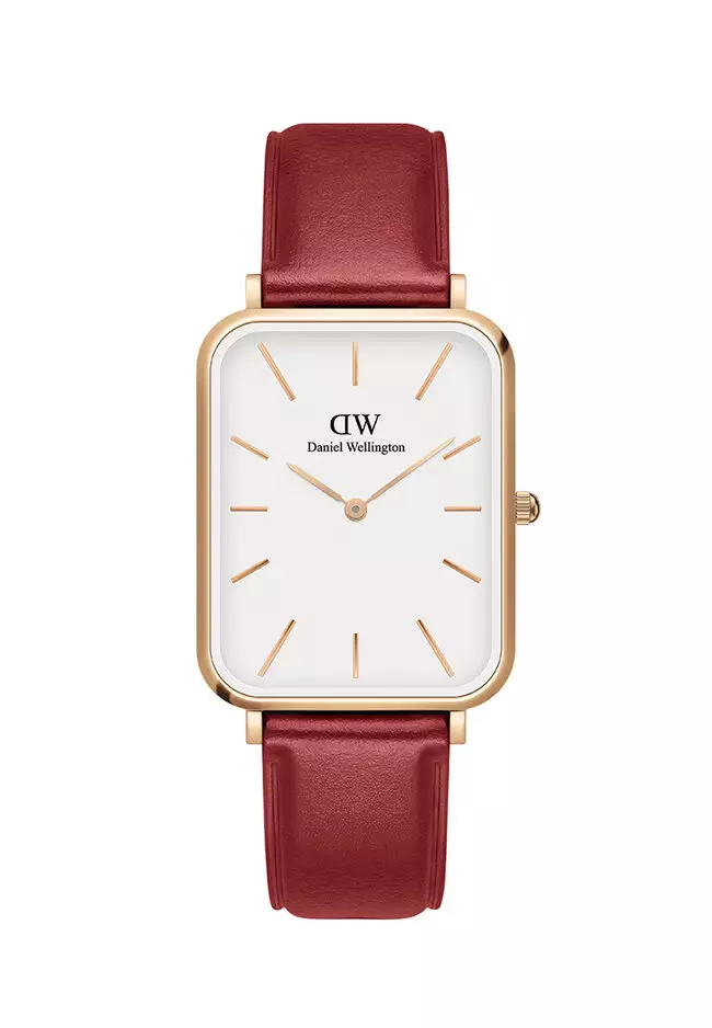 Daniel Wellington Quadro Pressed Suffolk 20x26mm RG White Watch