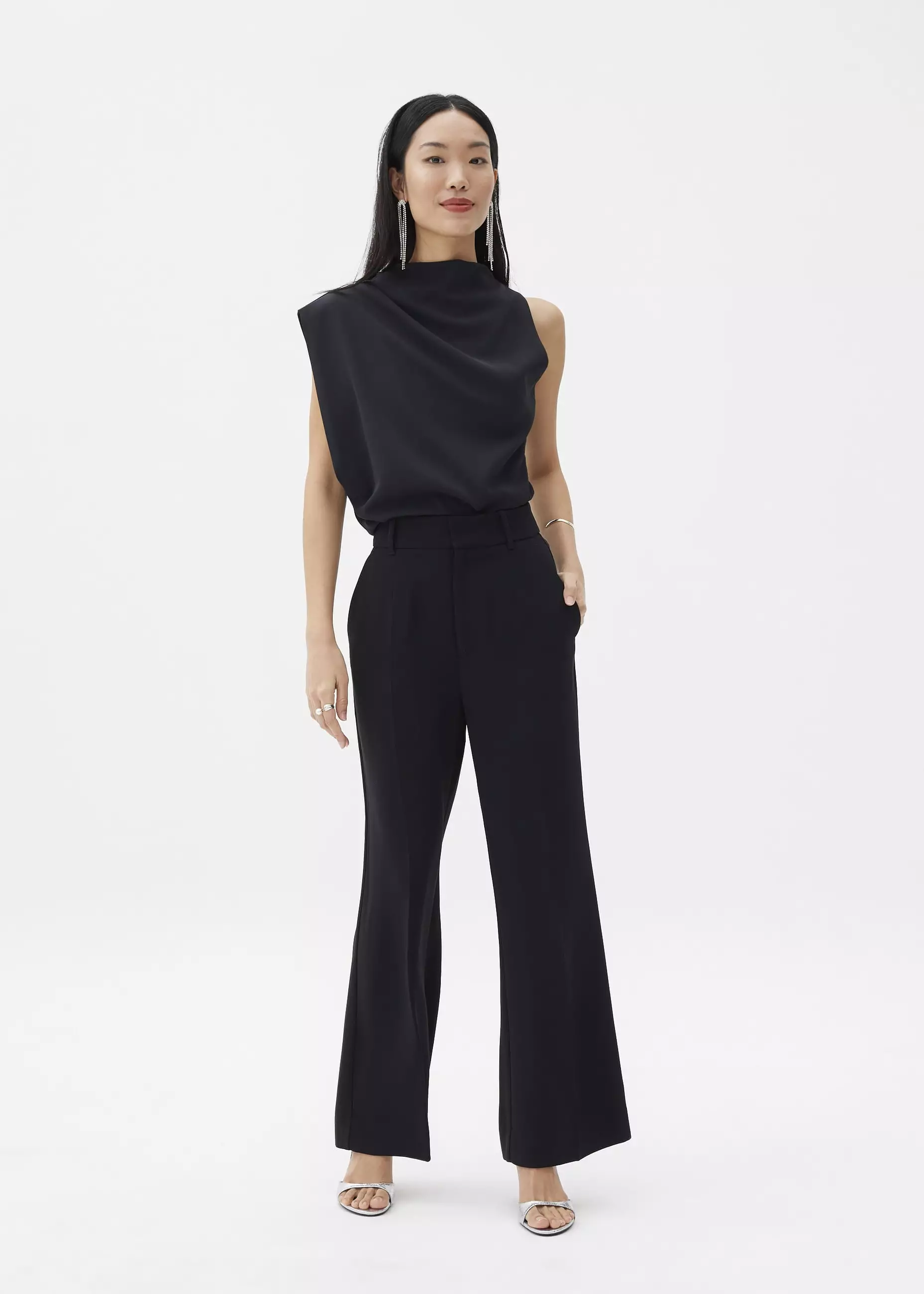 Atasan Wanita - Maya Asymmetric Drape Blouse