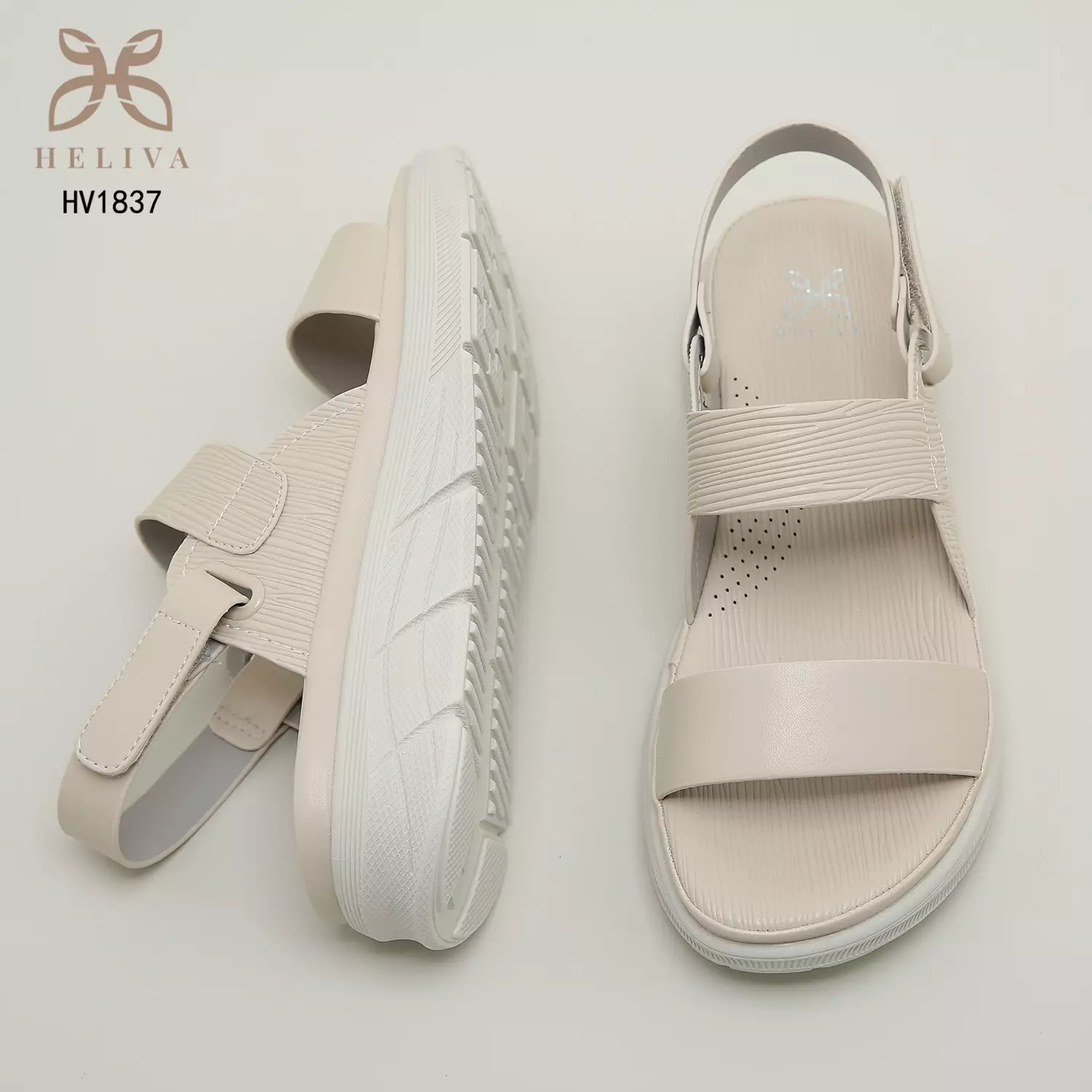 Heliva Shela Sandal Wedges Strap Ankle Wrap Sol 4cm