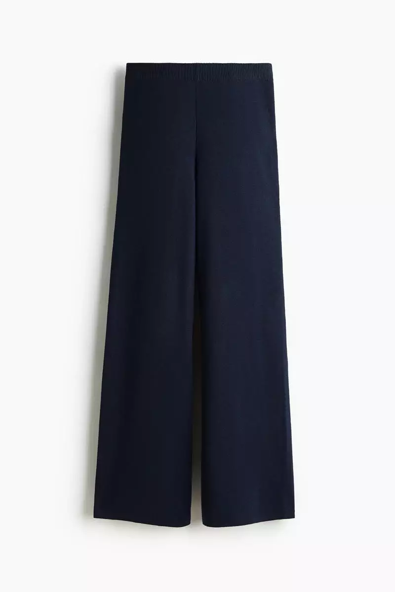Fine-knit trousers