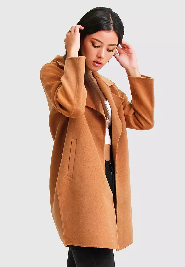 Wool oversized hot sale boyfriend coat