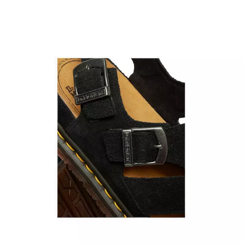 Dr. Martens Archive Fisherman Suede Sandals Black