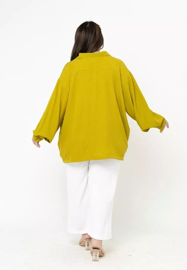 Plus Size Shirt Cera Lime
