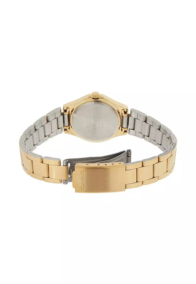 MTP-1381GD-7A Men Analog Watch with Gold Stainless Steel Band