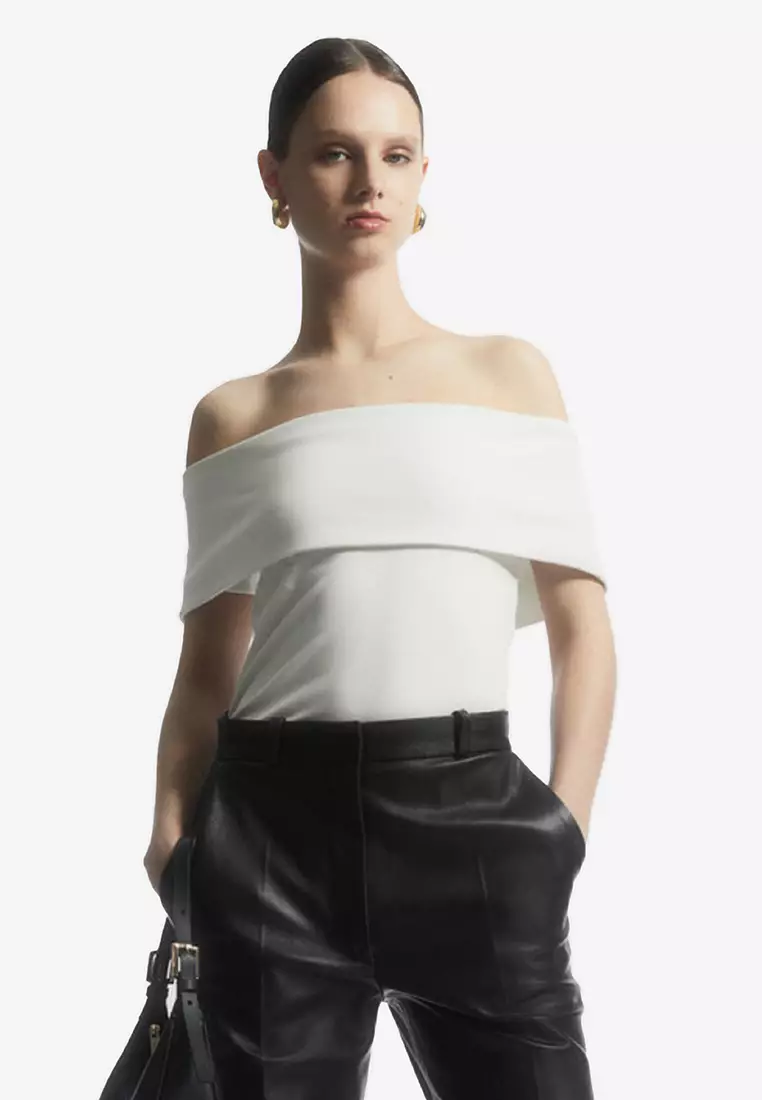 COS Off The Shoulder Jersey Top 2024 Buy COS Online ZALORA