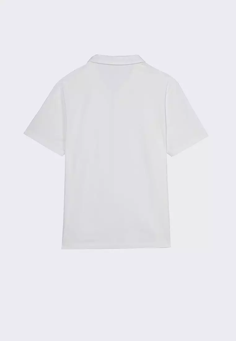 Men's Open Collar Light Pique Polo