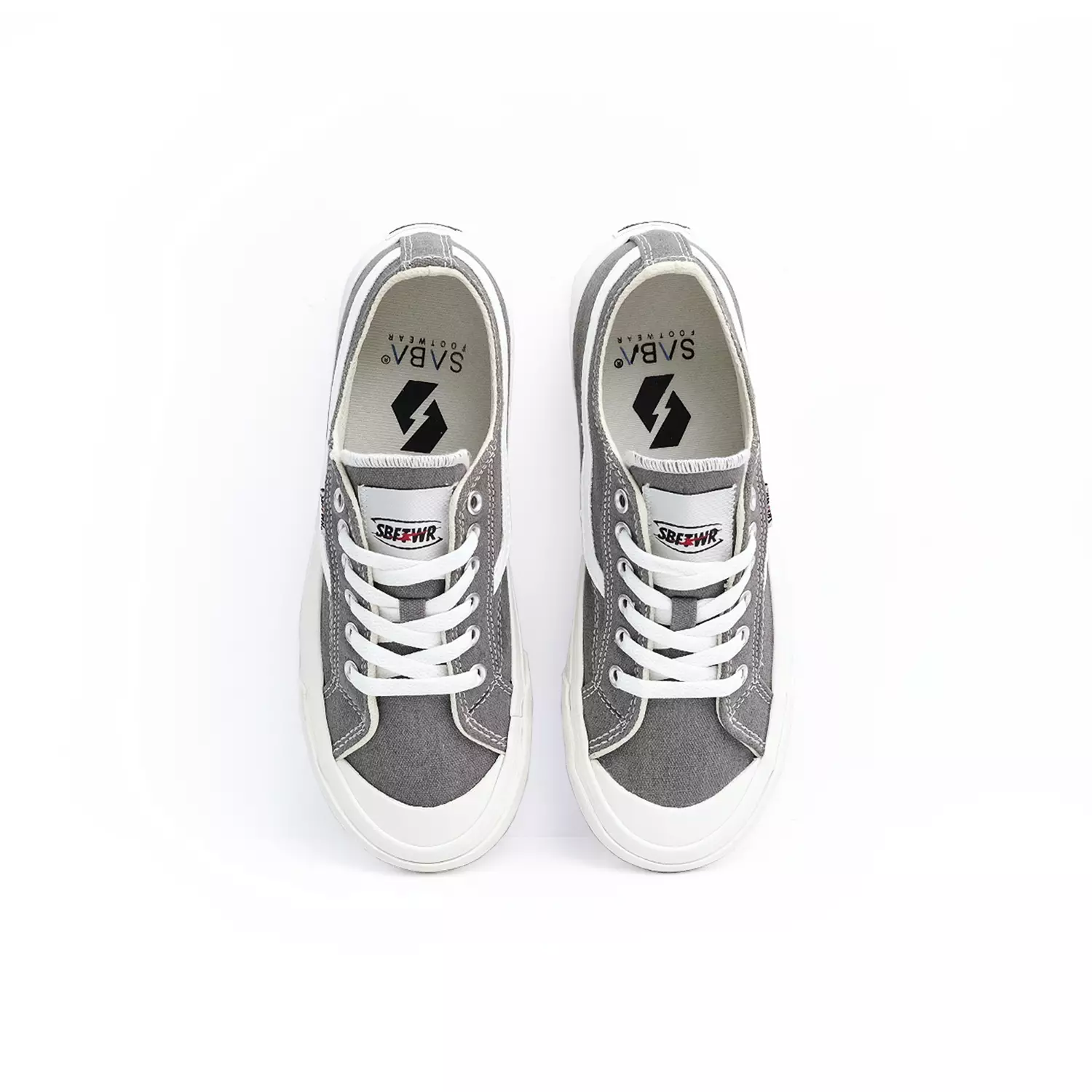 SABA Veloz Low Grey White - Sepatu Sneakers Casual Pria Wanita