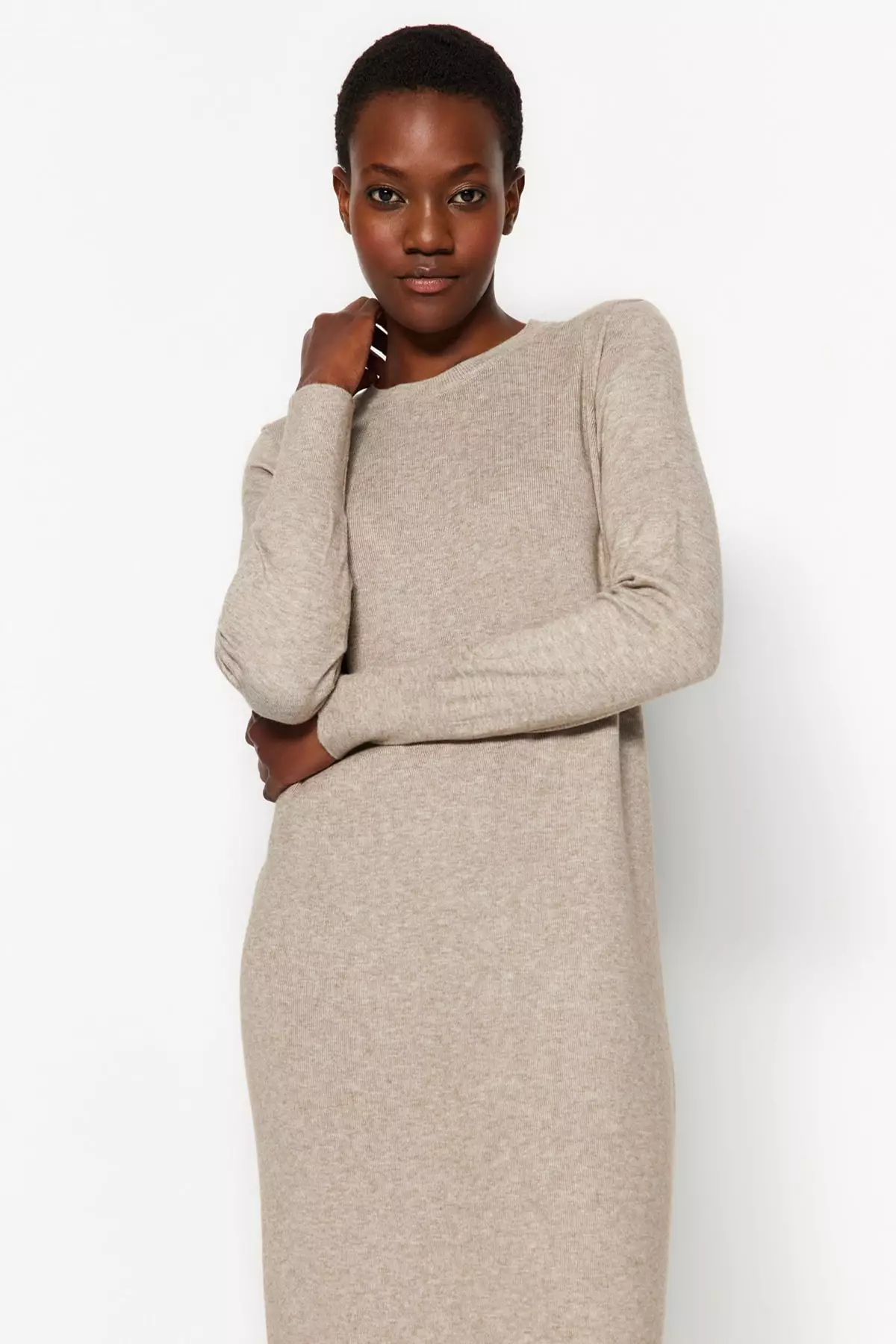 Buy Trendyol Maxi Sweater Knitted Dress 2024 Online ZALORA Singapore