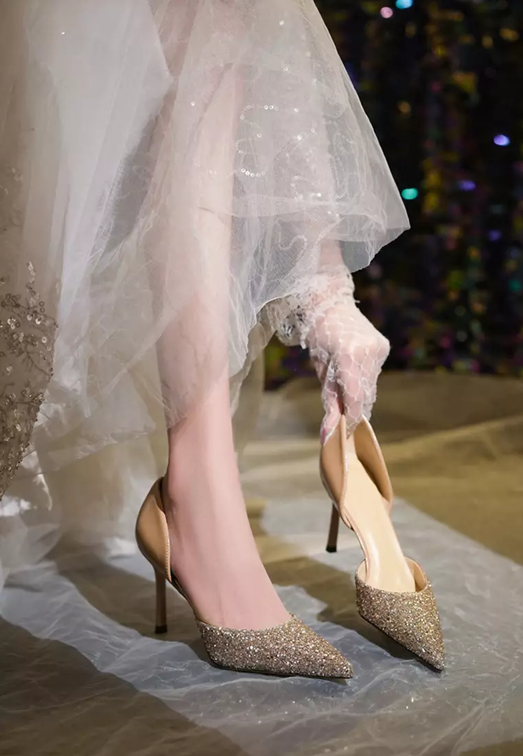 Buy Twenty Eight Shoes 8CM Sequins Pointed D'orsay Wedding