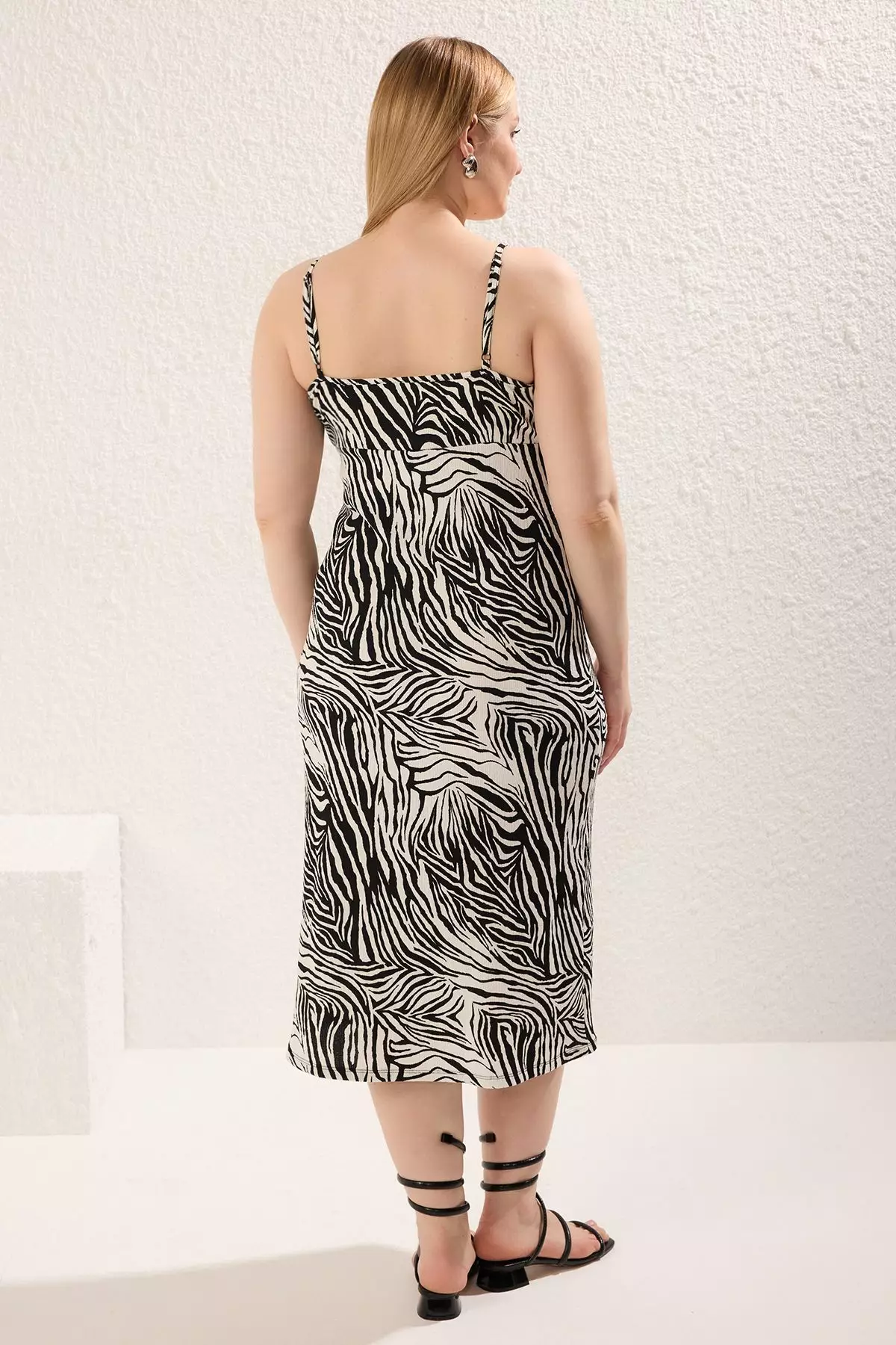 Plus Size A-Line Midi Dress